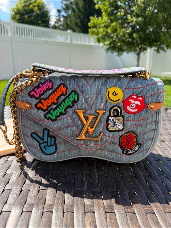 Louis Vuitton Handbags - NWOT Louis Vuitton Monogram Denim New Wave Crossbody Bag MM